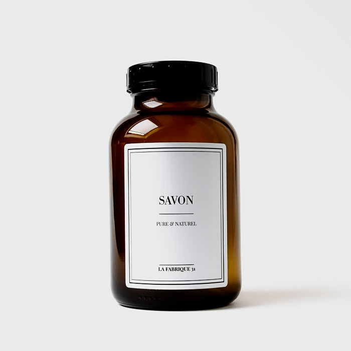 Bocal Ambré - Savon Copeaux