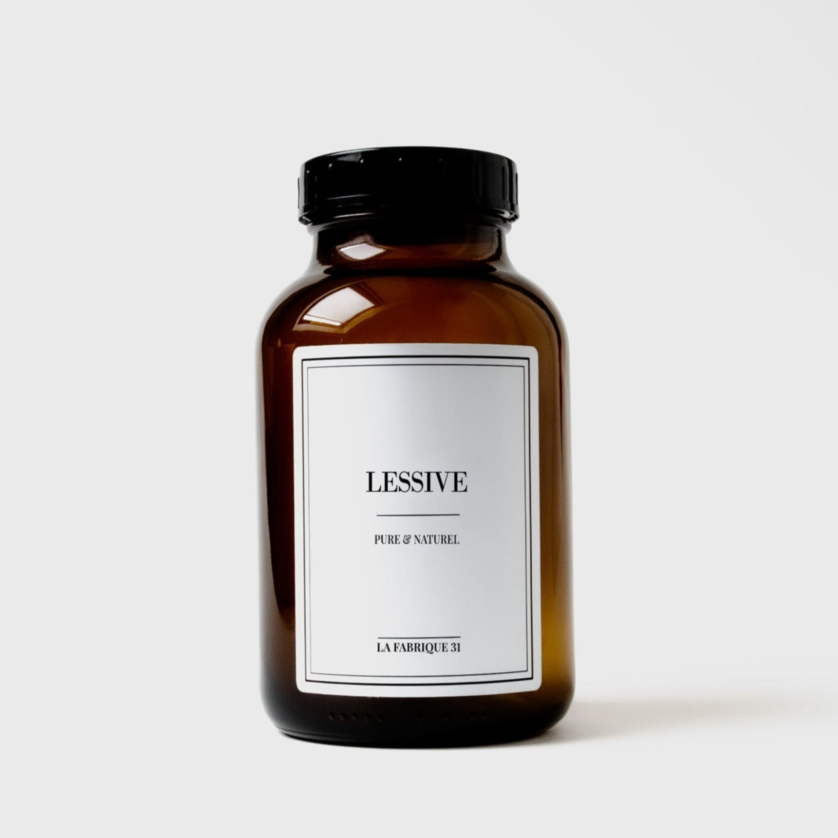 Bocal d'apothicaire ambré pour Lessive en poudre – La Fabrique 31